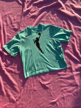 Nike Mint Green WNBA Silhouette Crop Tee